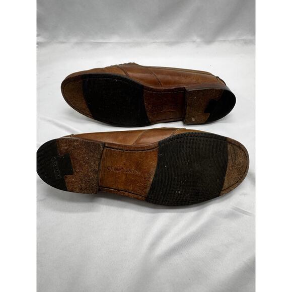 COLE HAAN Hand Sewn Brown Leather PENNY LOAFERS Sz 11 Office Work Academia - Picture 7 of 11